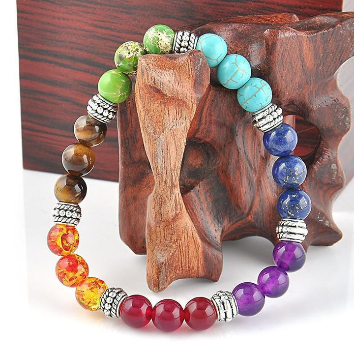 Align Yourself 7 Chakra Healing Crystals Bracelet 7
