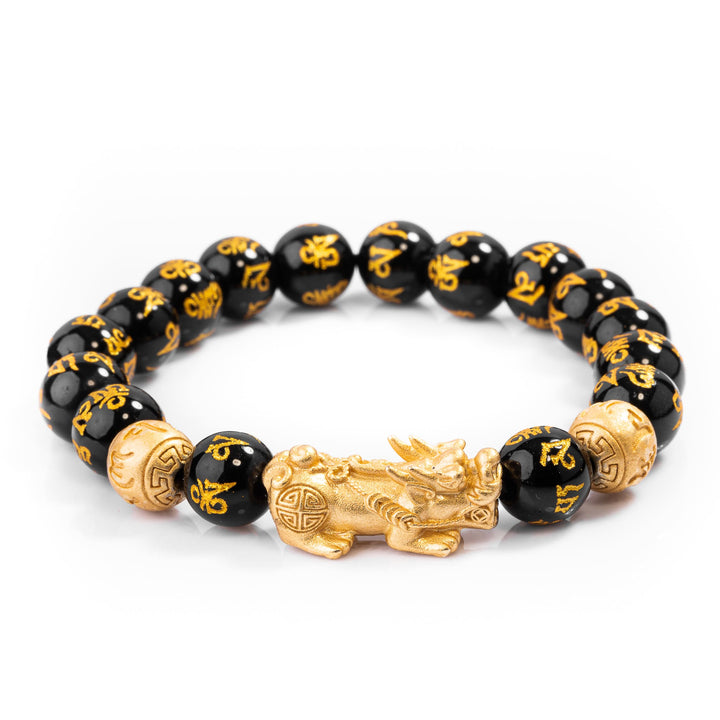 The Wealth Attractor Feng Shui Black Obsidian Bracelet 9