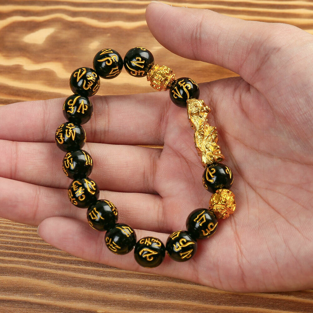 The Wealth Attractor Feng Shui Black Obsidian Bracelet 5