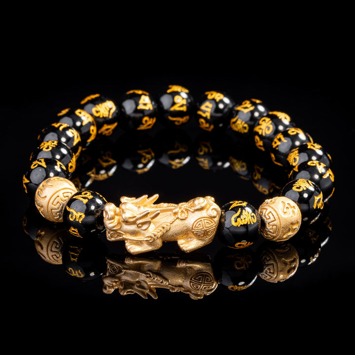 The Wealth Attractor Feng Shui Black Obsidian Bracelet 4